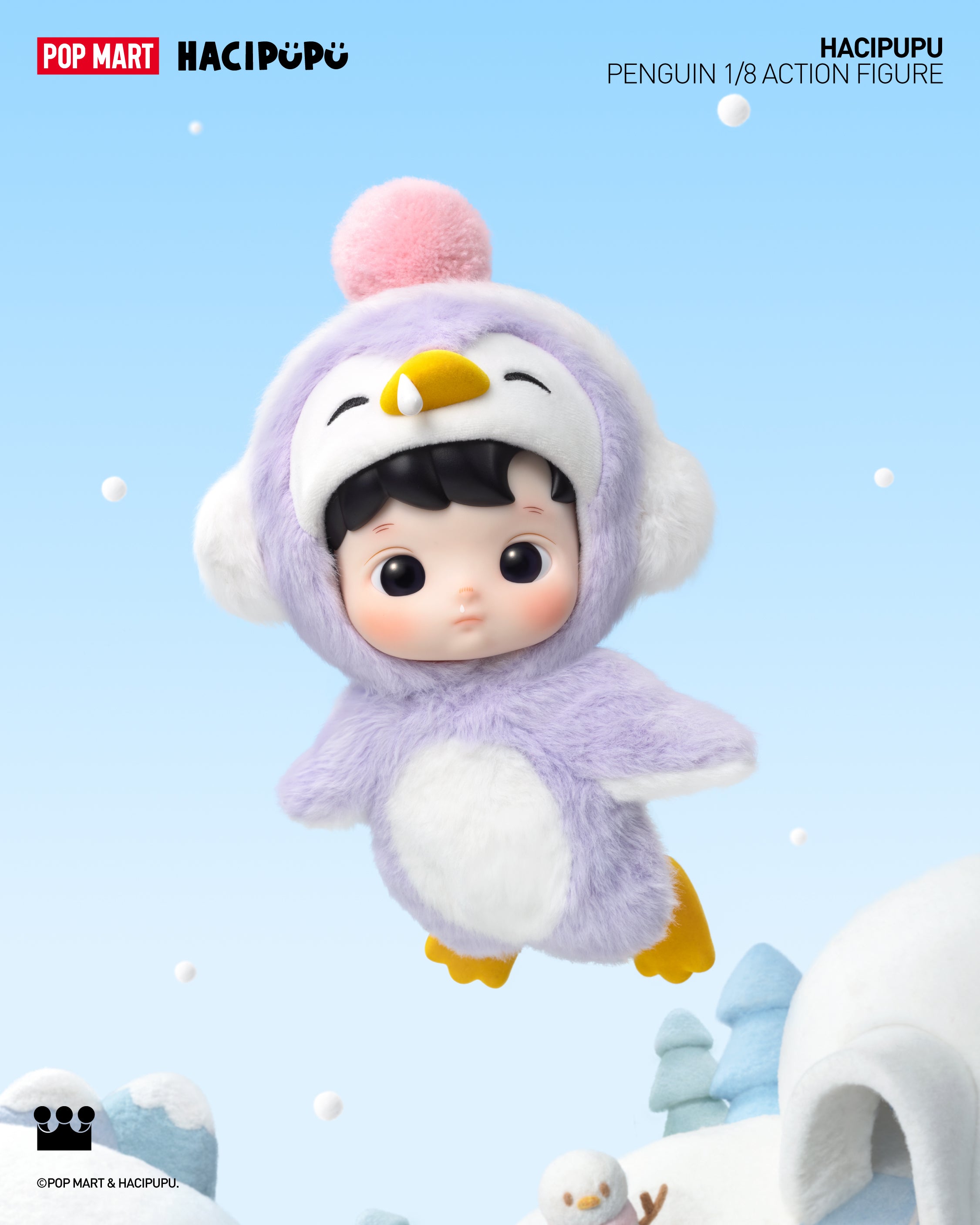  POP MART HACIPUPU Penguin 1/8 Action Figure、mySite、greenlandpopulation