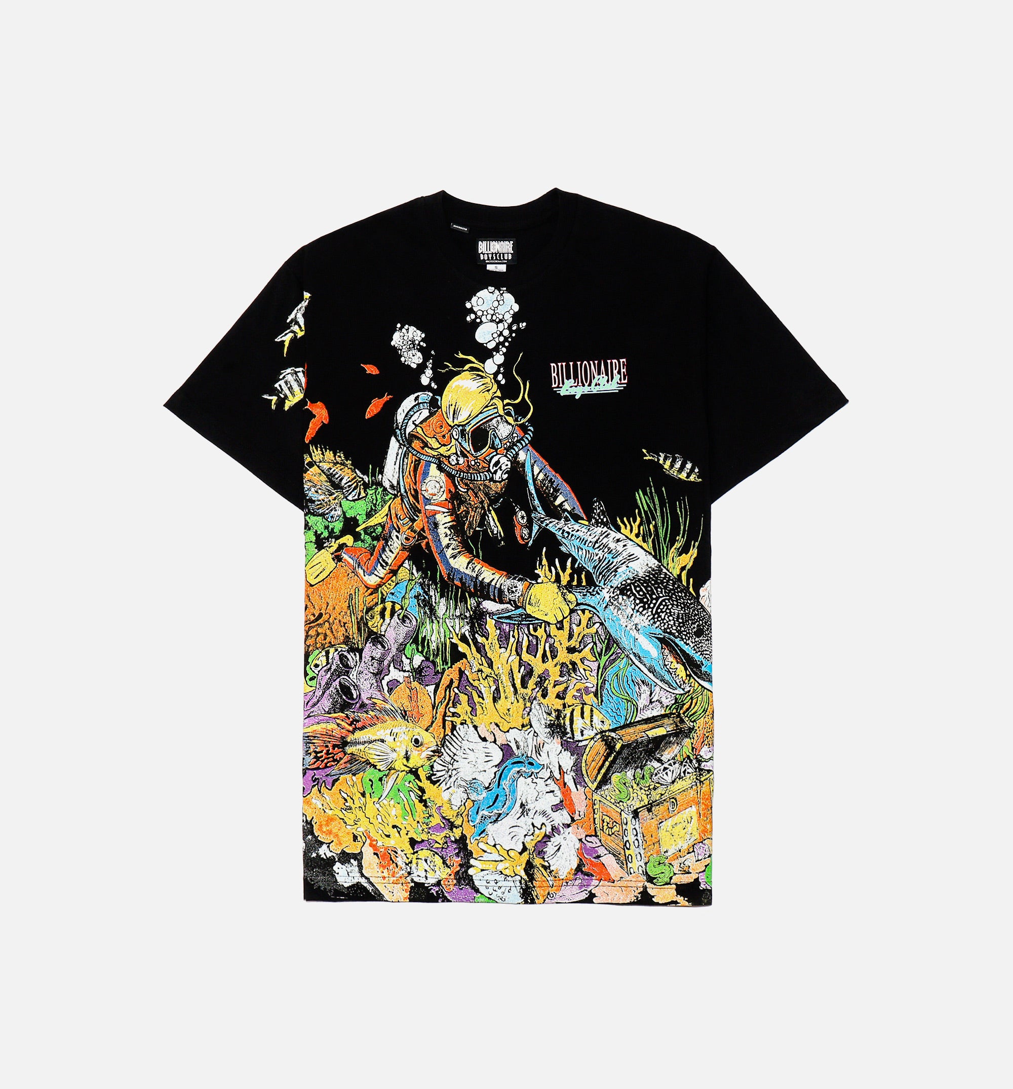 Scuba Tee Mens T-shirt - Black/Multi、mySite、dreamappss
