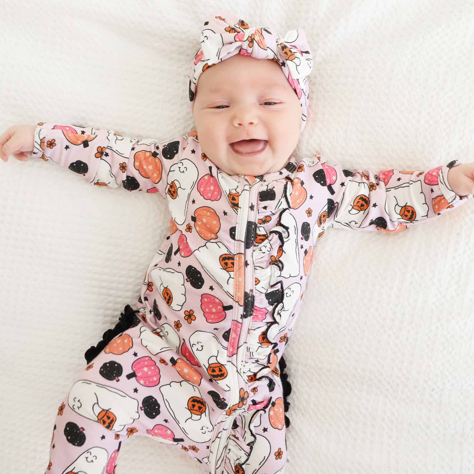  Girly Ghouls Ruffle Zipper Footie、mySite、layawaytickets