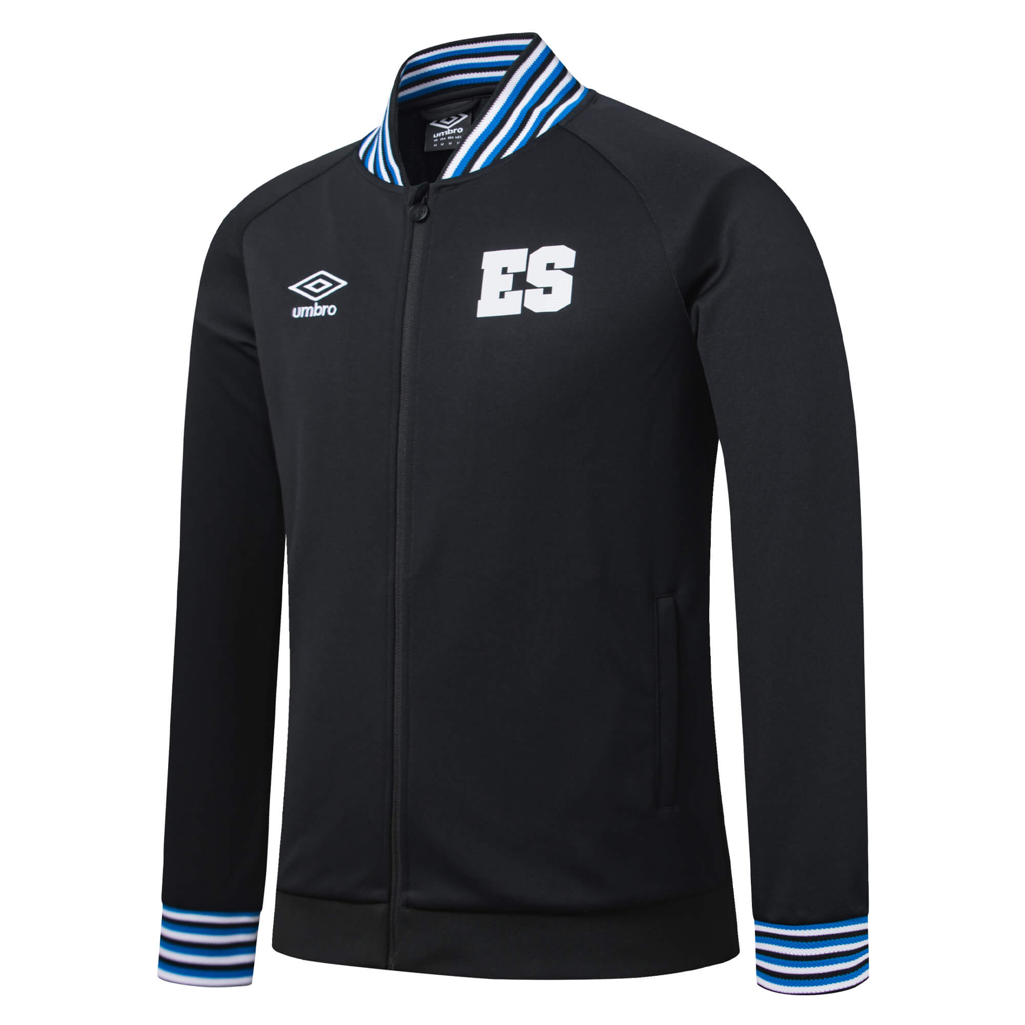 Umbro Men's El Salvador 2025/26 Presentation Jacket Black/White、mySite、noshort