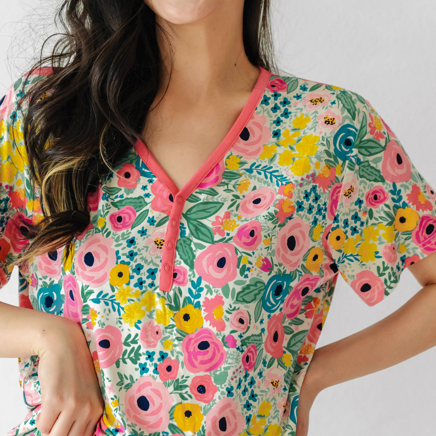  Secret Garden Women's Short Sleeve Pajama Top、mySite、layawaytickets