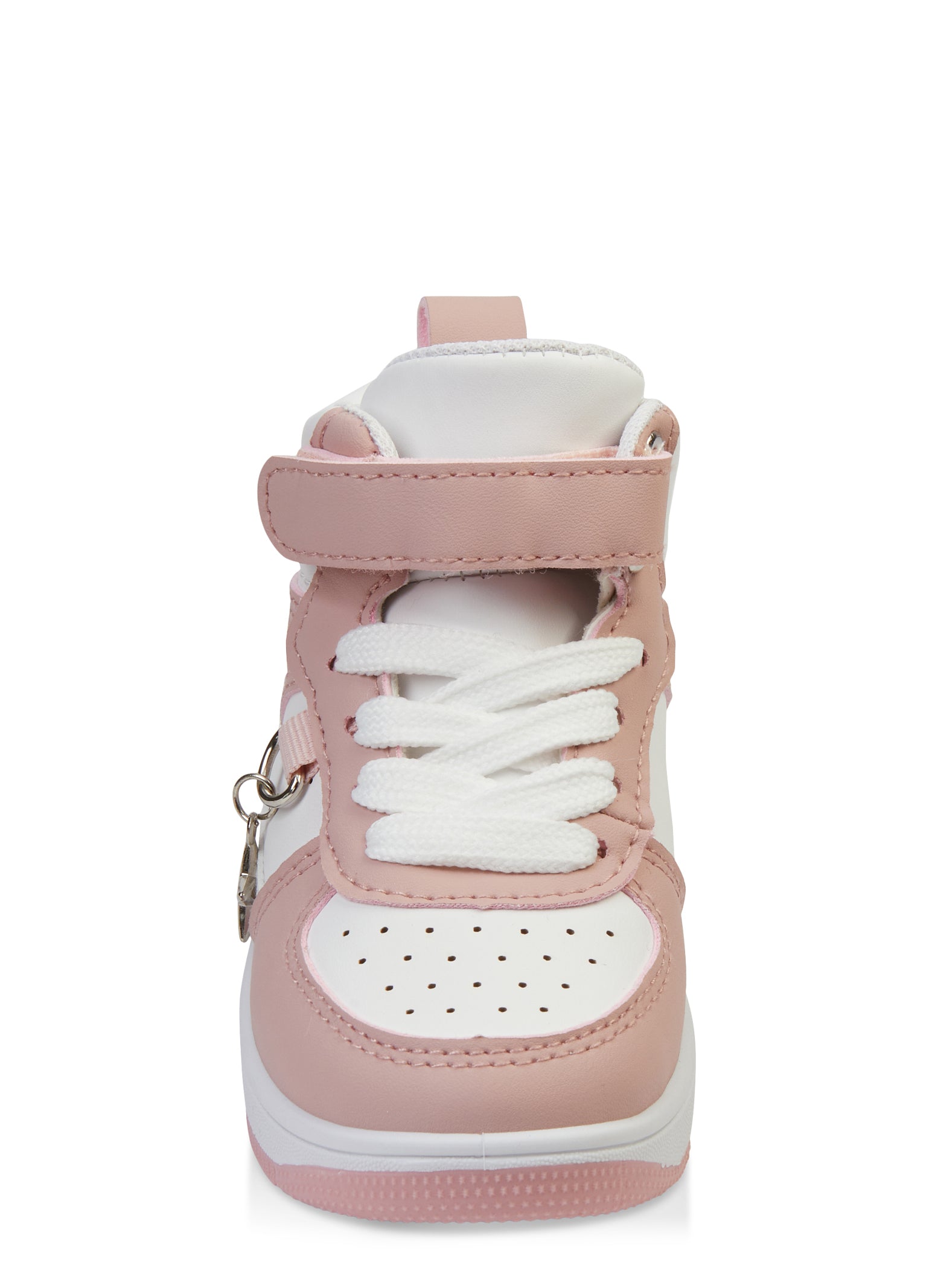 Toddler Girls Star Charm Velcro Strap High Top Sneakers、mySite、camillekostekn