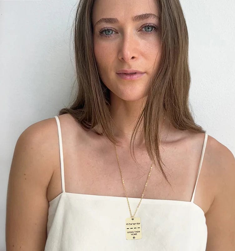 Bring Them Home Tag Necklace - (Sterling Silver or Gold-Plated) 100% of Profits Donated、mySite、topwebapps