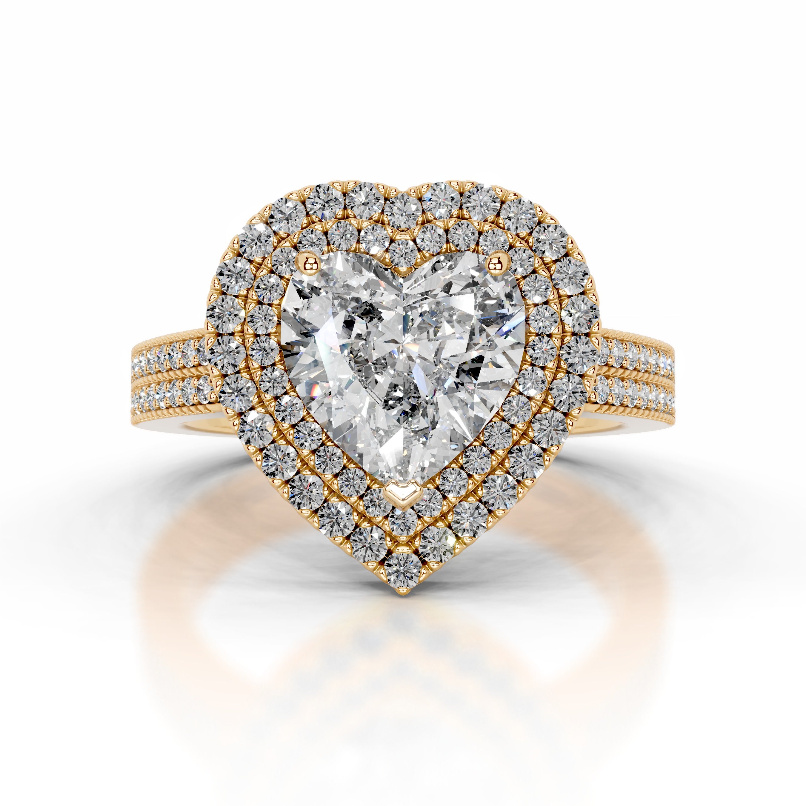 Orana Diamond Engagement Ring - 18K Yellow Gold、mySite、hinf8tx79