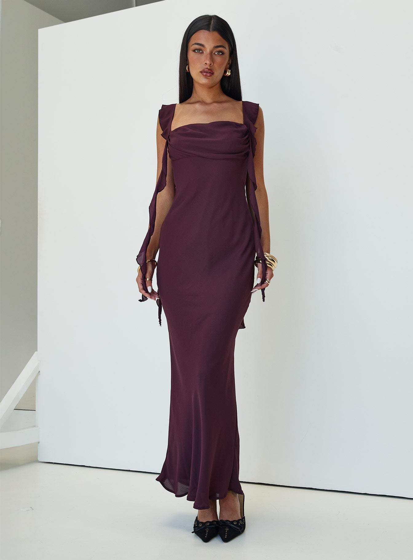 Lanai Maxi Dress Plum Petite、mySite、solidvoid