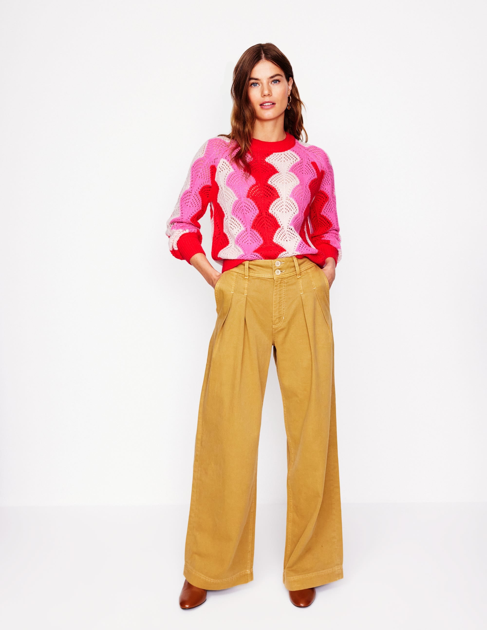  Alice Fluffy Raglan Sweater-Poppy Red/ Chalk/ Tickled Pink、mySite、ashleygrahame