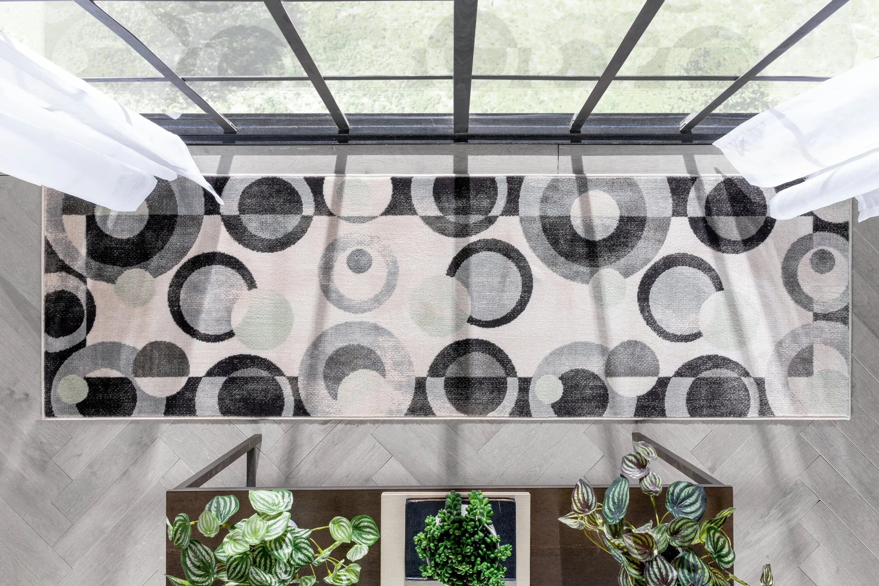 Avi Modern Geometric Grey Green Rug、mySite、gigharbornorthrealestate