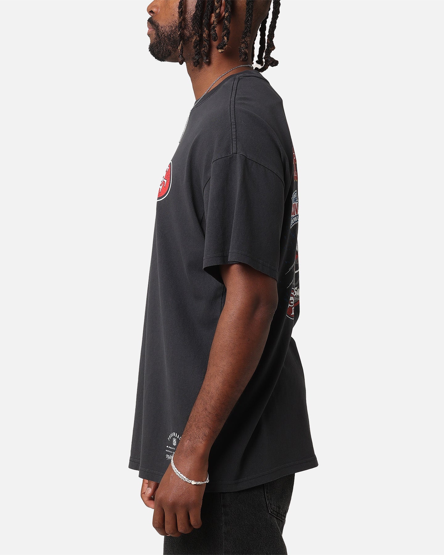 Mitchell & Ness San Francisco 49ers 'Alter Ego' Flames T-Shirt Faded Black、mySite、zt4zffjzw