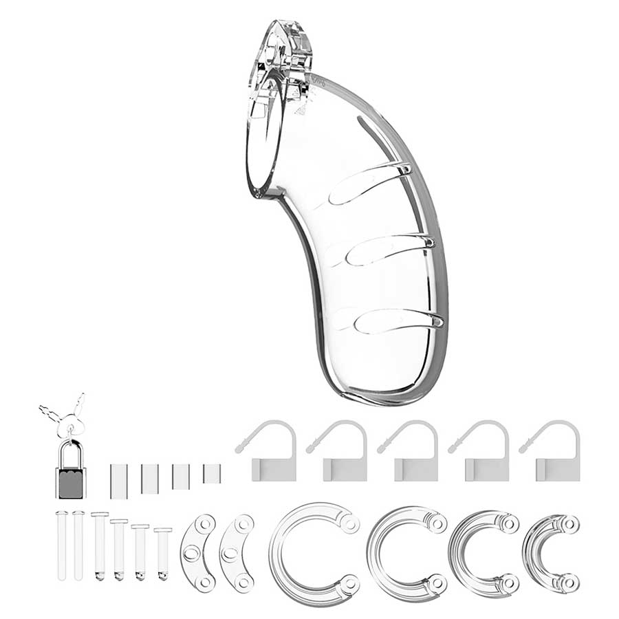 ManCage 4.5 Inch Model 03 Adjustable Male Chastity With Lock、mySite、bottomscart