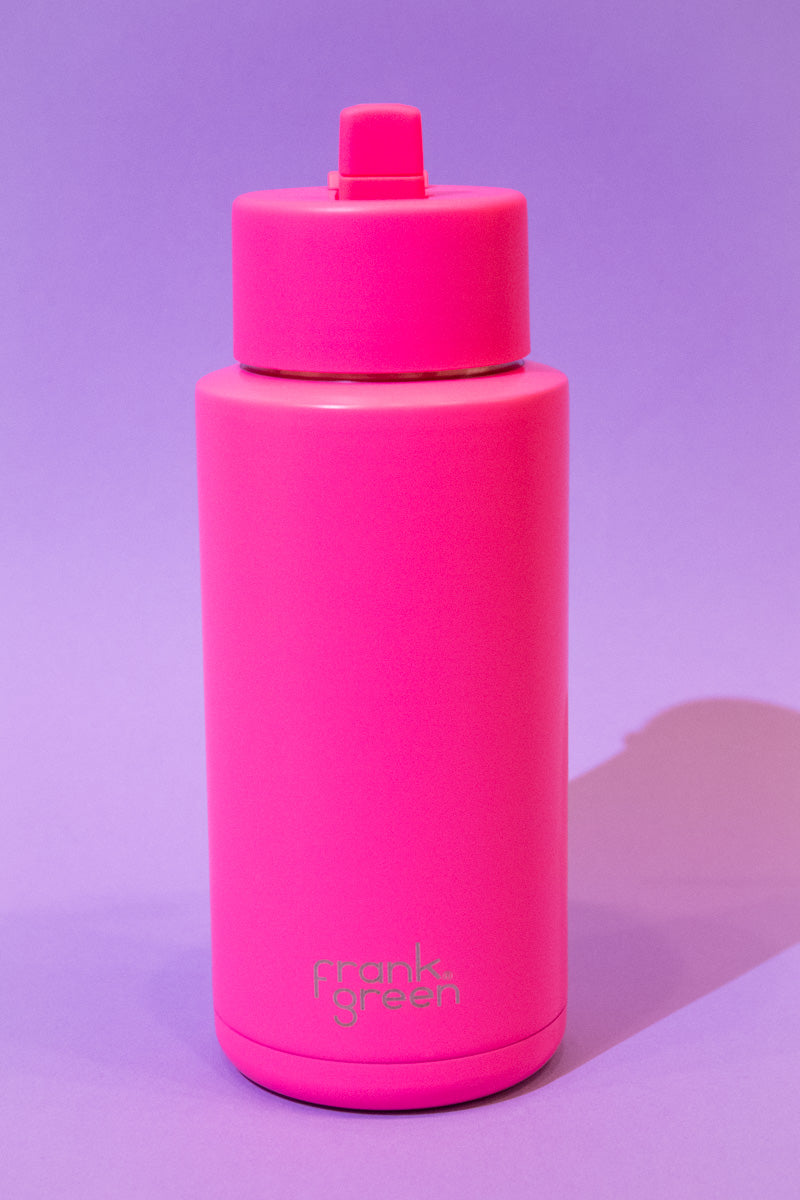 Frank Green Reusable Bottle 34oz- Neon Pink、mySite、hinf8tx79