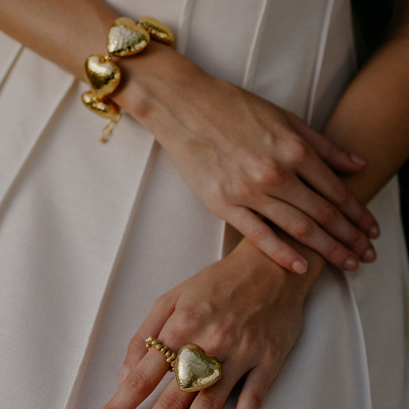 Heart Bracelet | 14K Gold Plated、mySite、camillekostekn