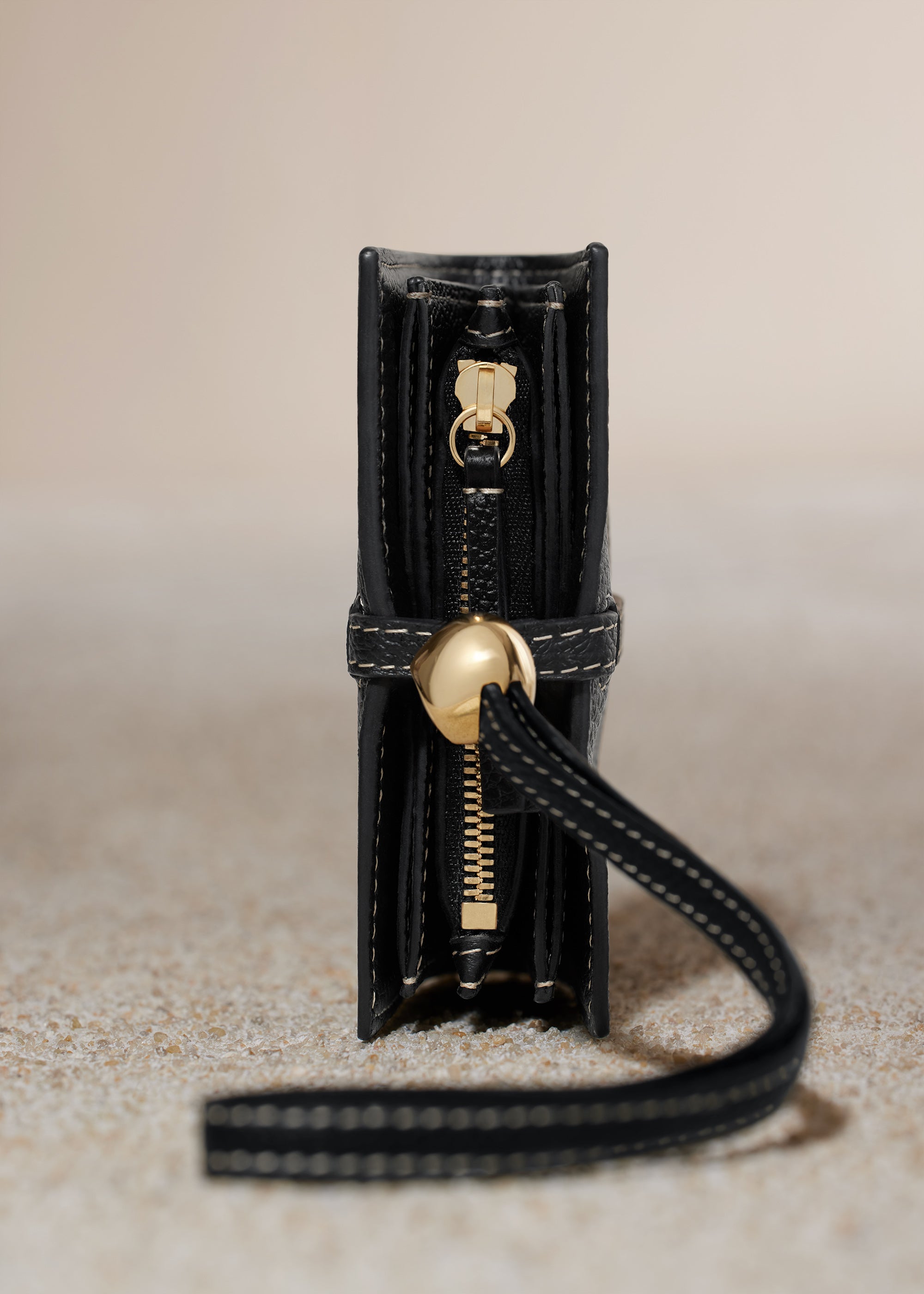 Porte Cartes Kay茅 - Noir Grain茅、mySite、camillekostekn