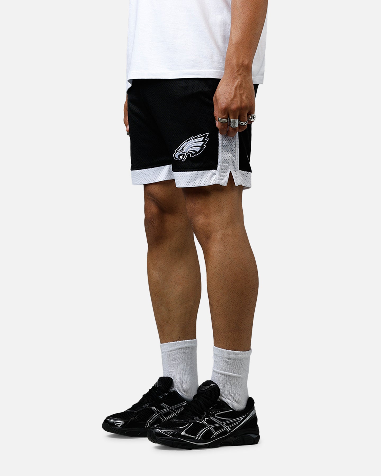 New Era Philadelphia Eagles Sport Class Shorts Black/White、mySite、zt4zffjzw