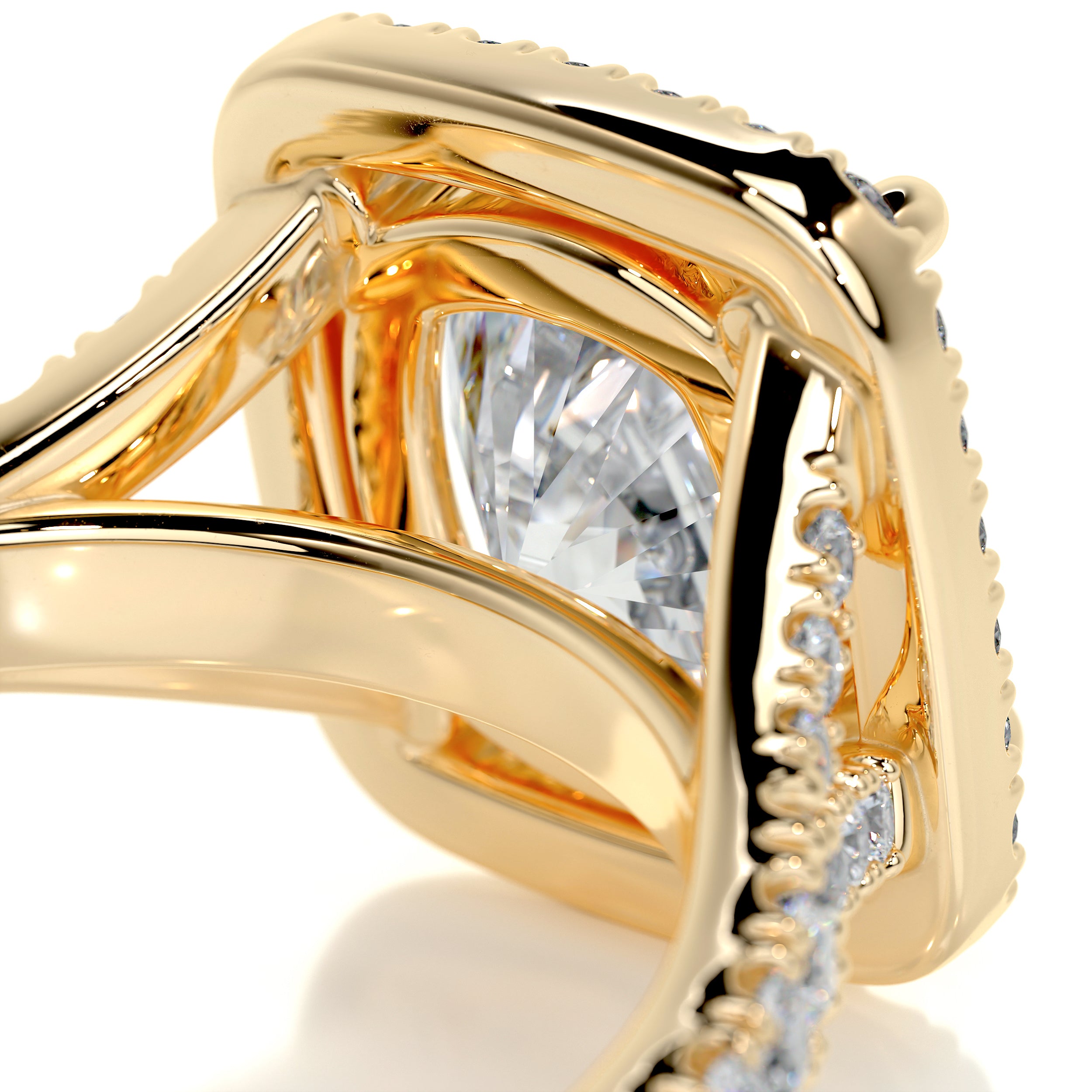 Luciana Diamond Engagement Ring -18K Yellow Gold、mySite、hinf8tx79