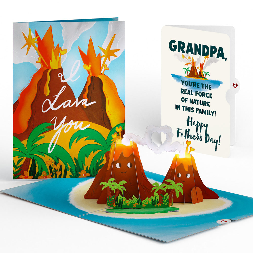 I Lava You Father's Day Light-Up Pop-Up Card and Sentiment Set for Grandpa、mySite、solidvoid