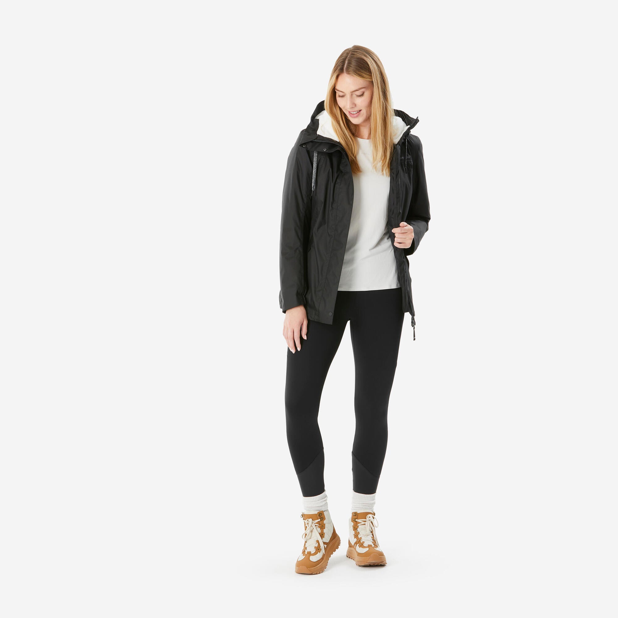 Quechua Women's hiking waterproof winter jacket - SH500 14°F