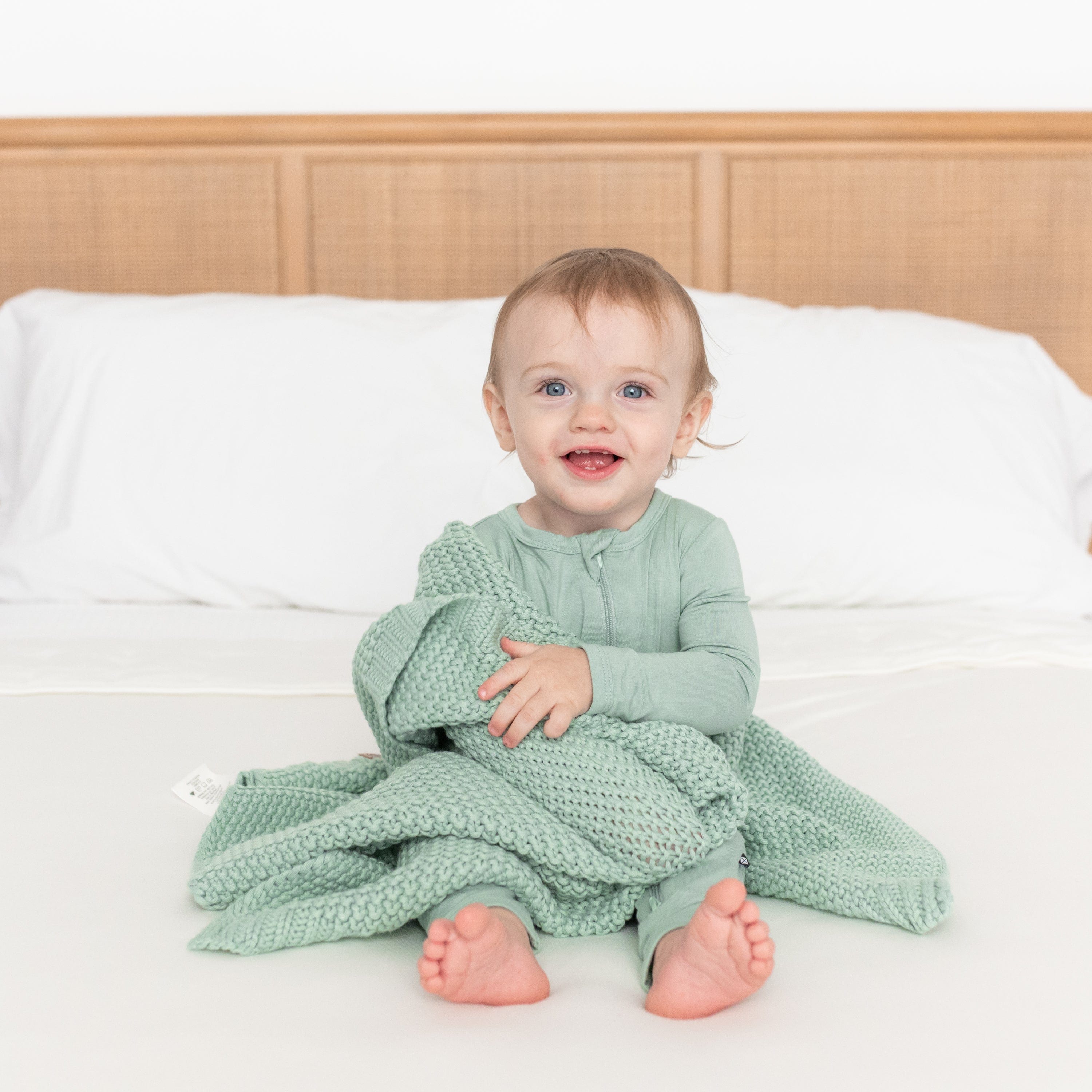  Chunky Knit Baby Blanket in Sage、mySite、layawaytickets