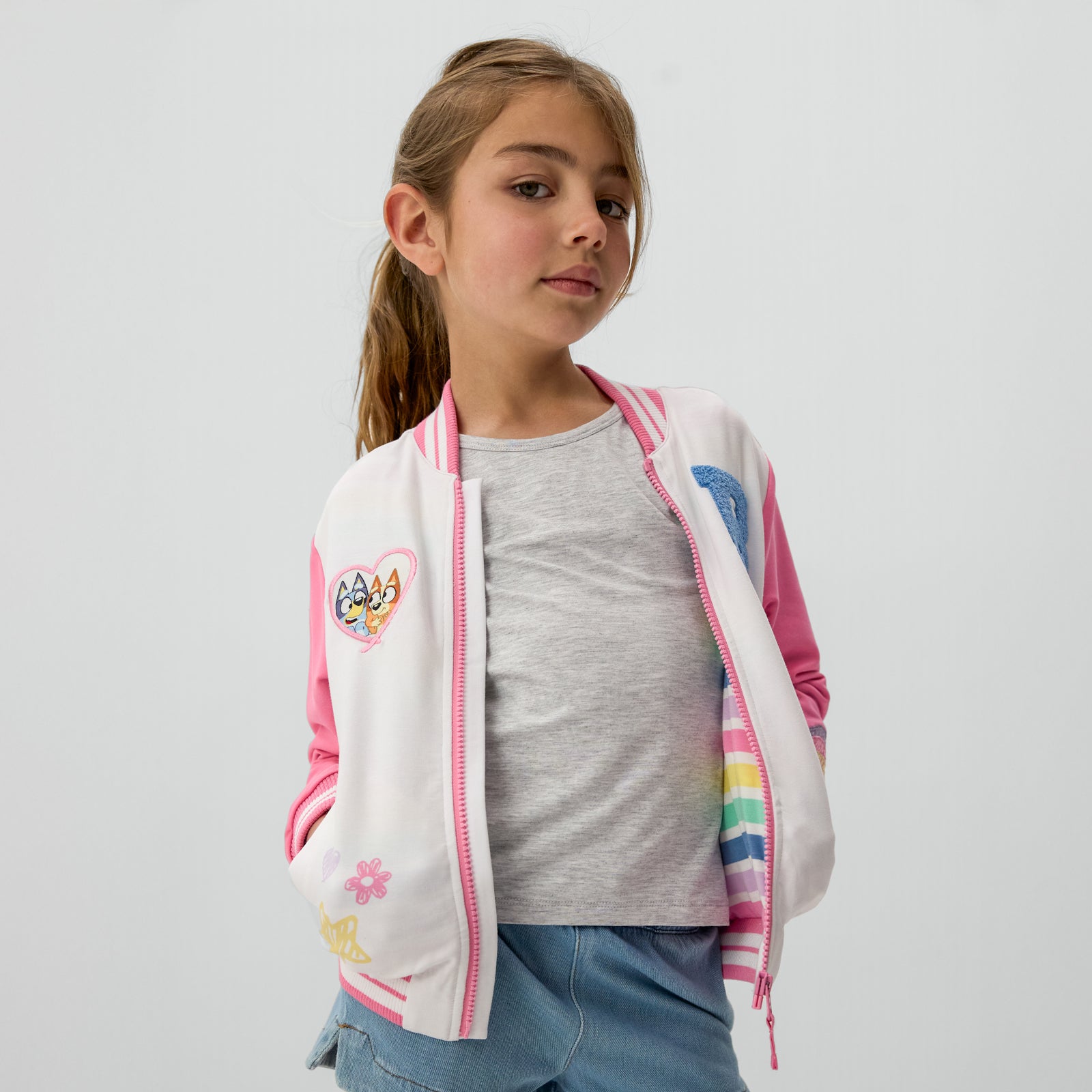 Bluey Pink Bomber Jacket、mySite、g9winljtr