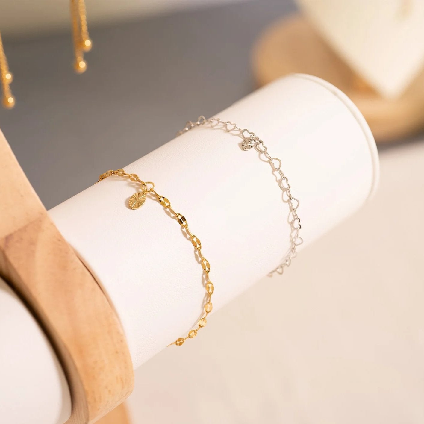 .925 Sterling Silver Sunburst Heart Charm for Permanent Jewelry / PMJ1028、mySite、dreamappss