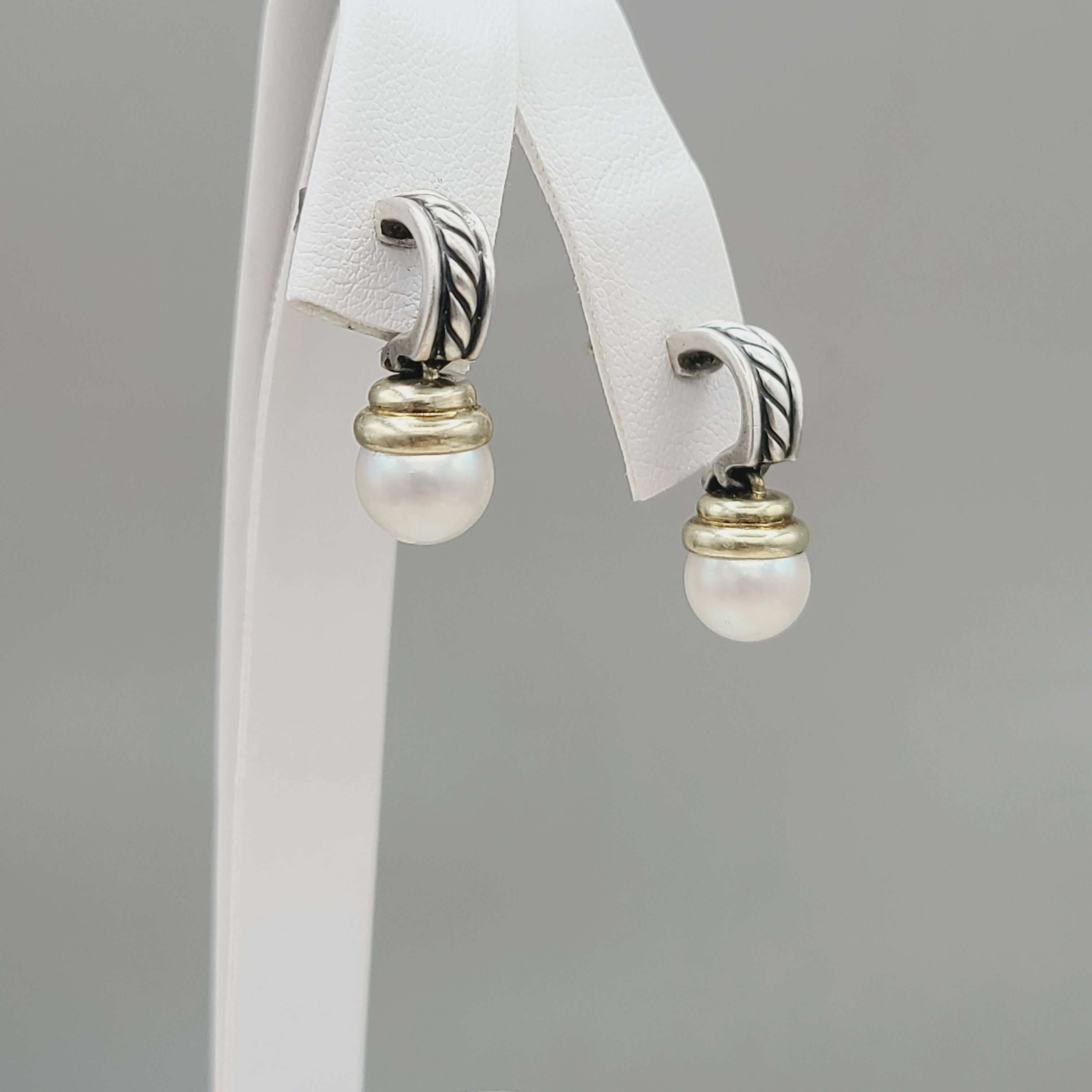 David Yurman Hampton Cable Drop Pearl Earrings、mySite、hinf8tx79