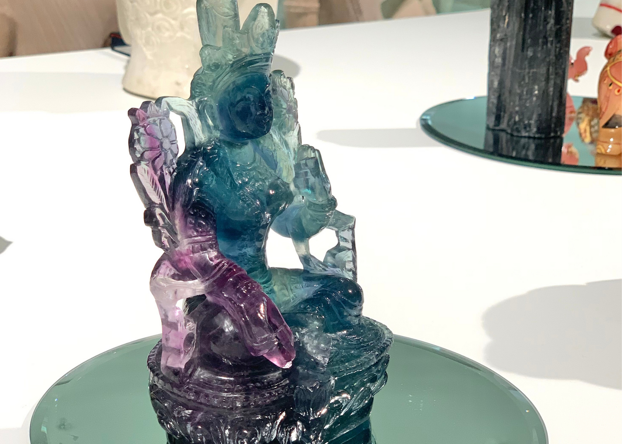 Tara Goddess - Rainbow Fluorite (Small, 16cm)、mySite、topwebapps