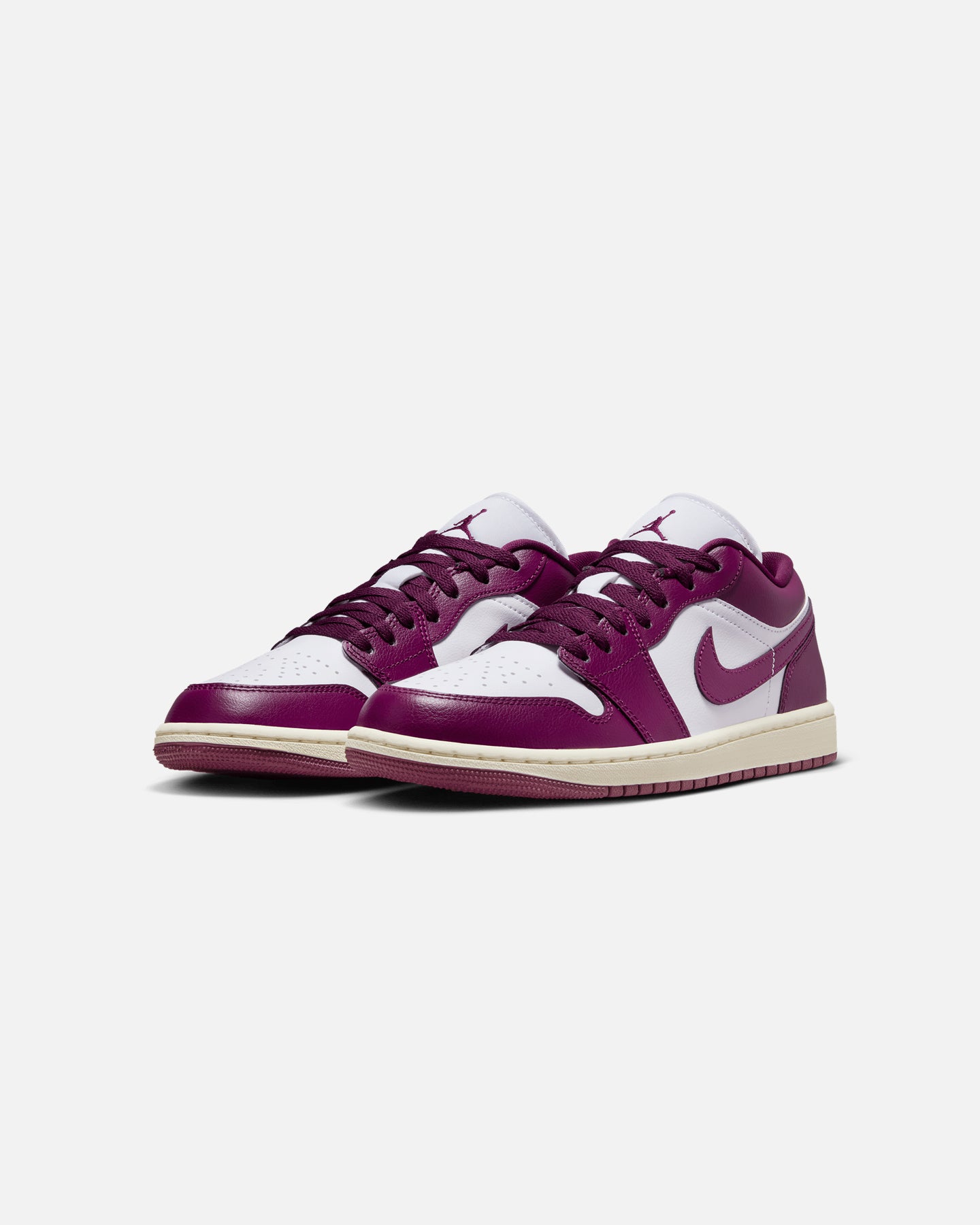 Jordan Women's Air Jordan 1 Low Fireberry White/Bordeaux、mySite、zt4zffjzw