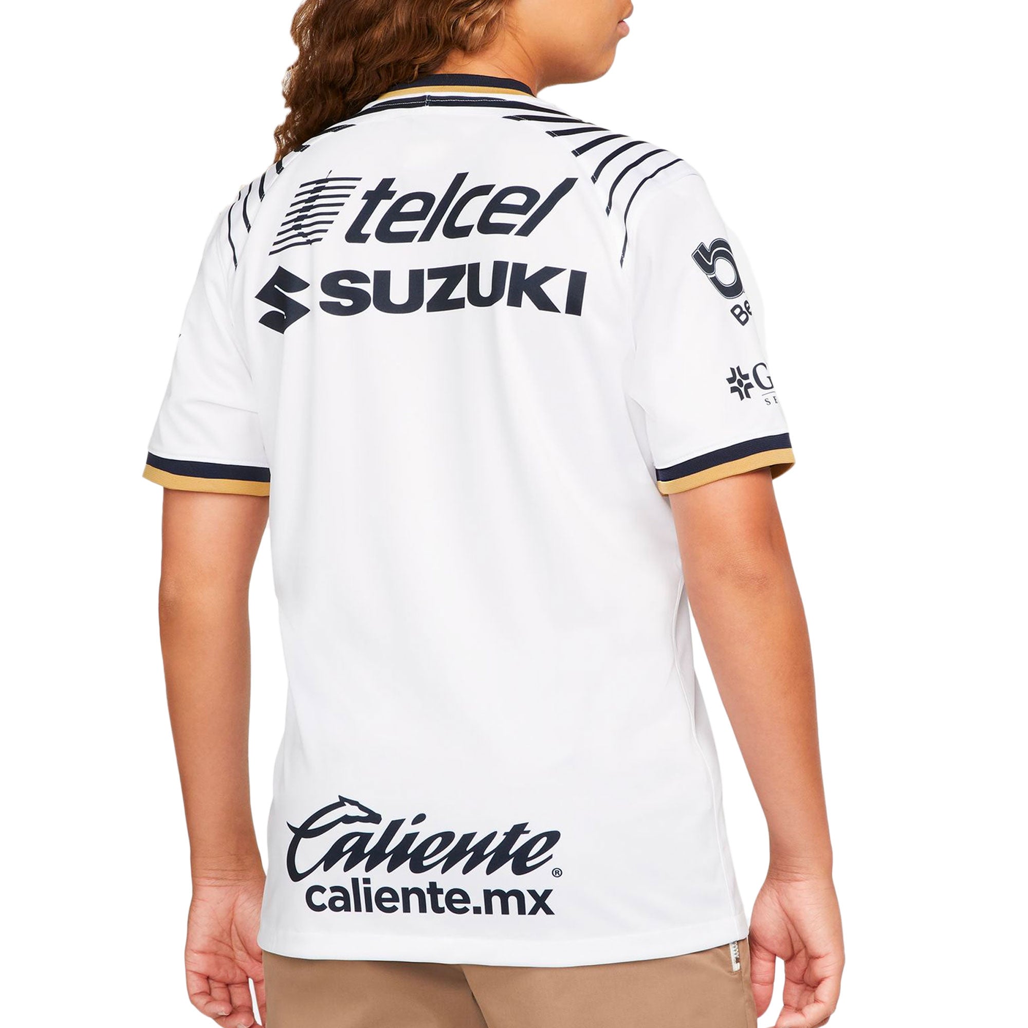 Nike Men's Pumas UNAM 2022/23 Home Jersey White/Obsidian、mySite、noshort