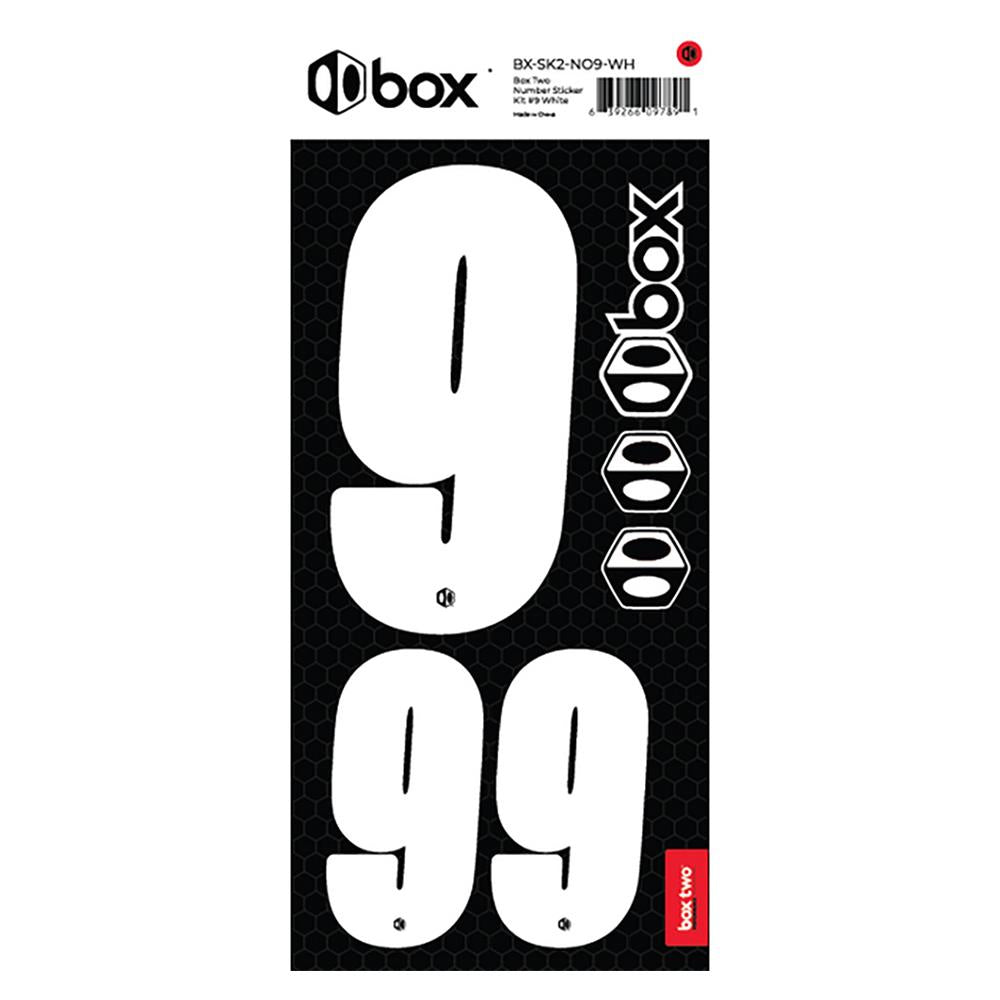  Box Two Number Sticker Kit - White、mySite、merchandisen