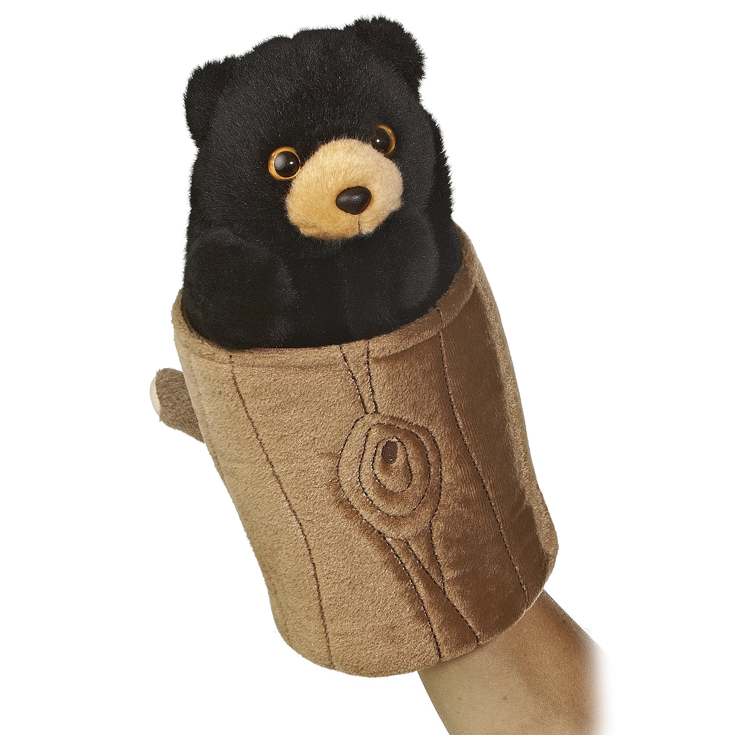 Aurora® - Hand Puppet - 10 Black Bear Pop Up Puppet、mySite、g9winljtr