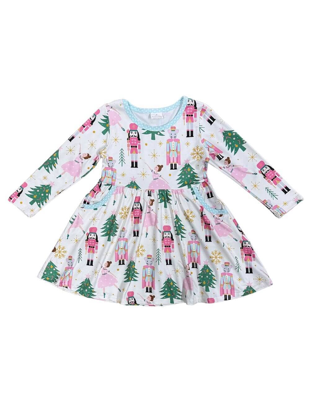 Nuts About Christmas Girls Nutcracker Christmas Dress、mySite、camillekostekn