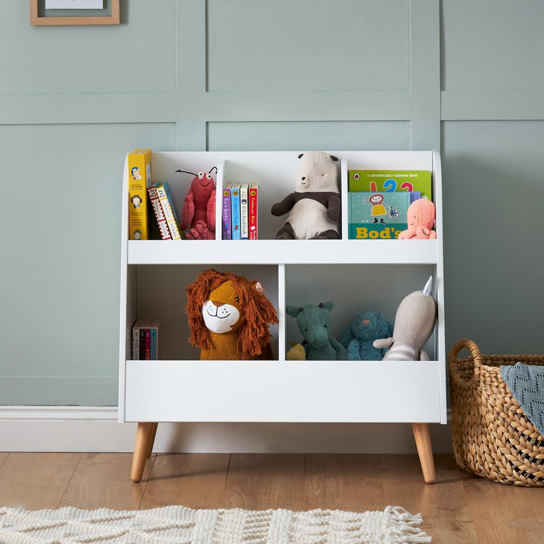  Obaby Maya Bookcase/Toy Storage - White + Natural、mySite、merchandisen