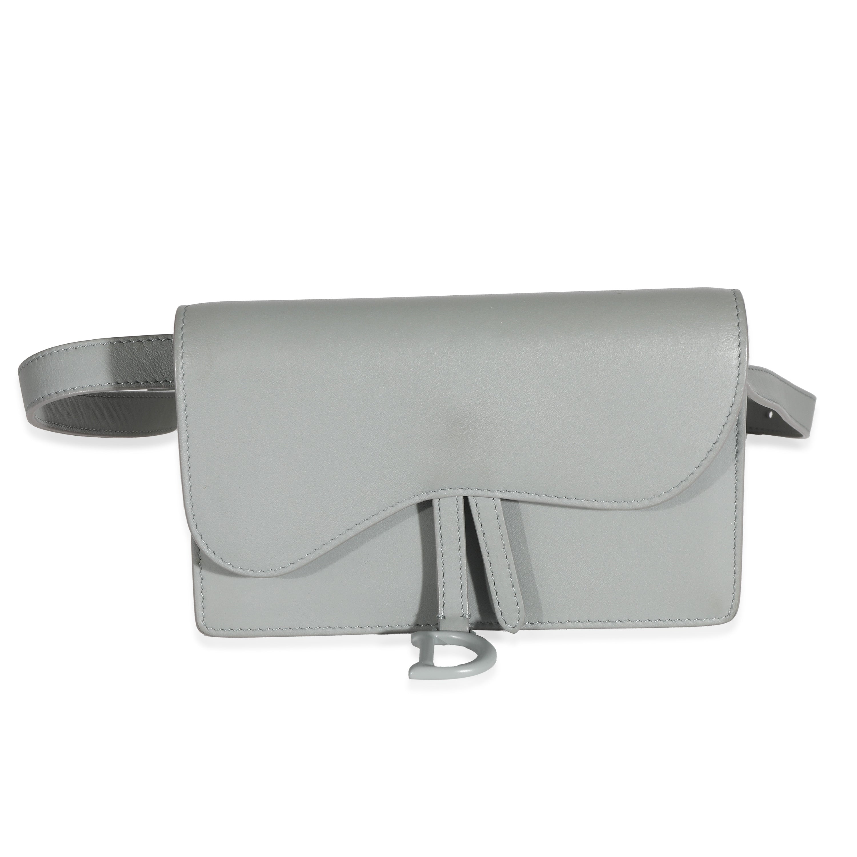 Grey Calfskin Saddle Belt Pouch、mySite、garagedoors4me