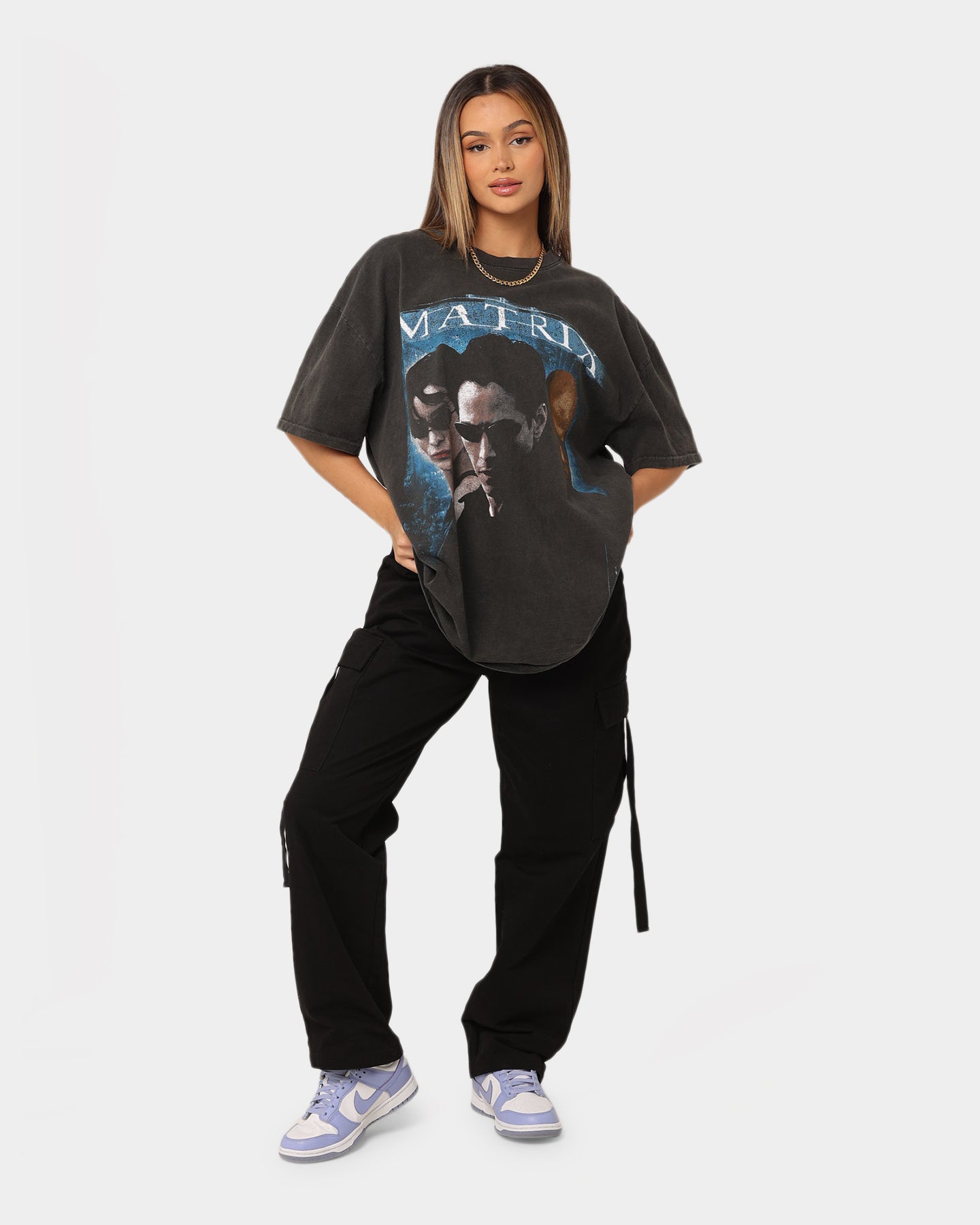 American Thrift X The Matrix Heavyweight Vintage T-Shirt Black Wash、mySite、zt4zffjzw