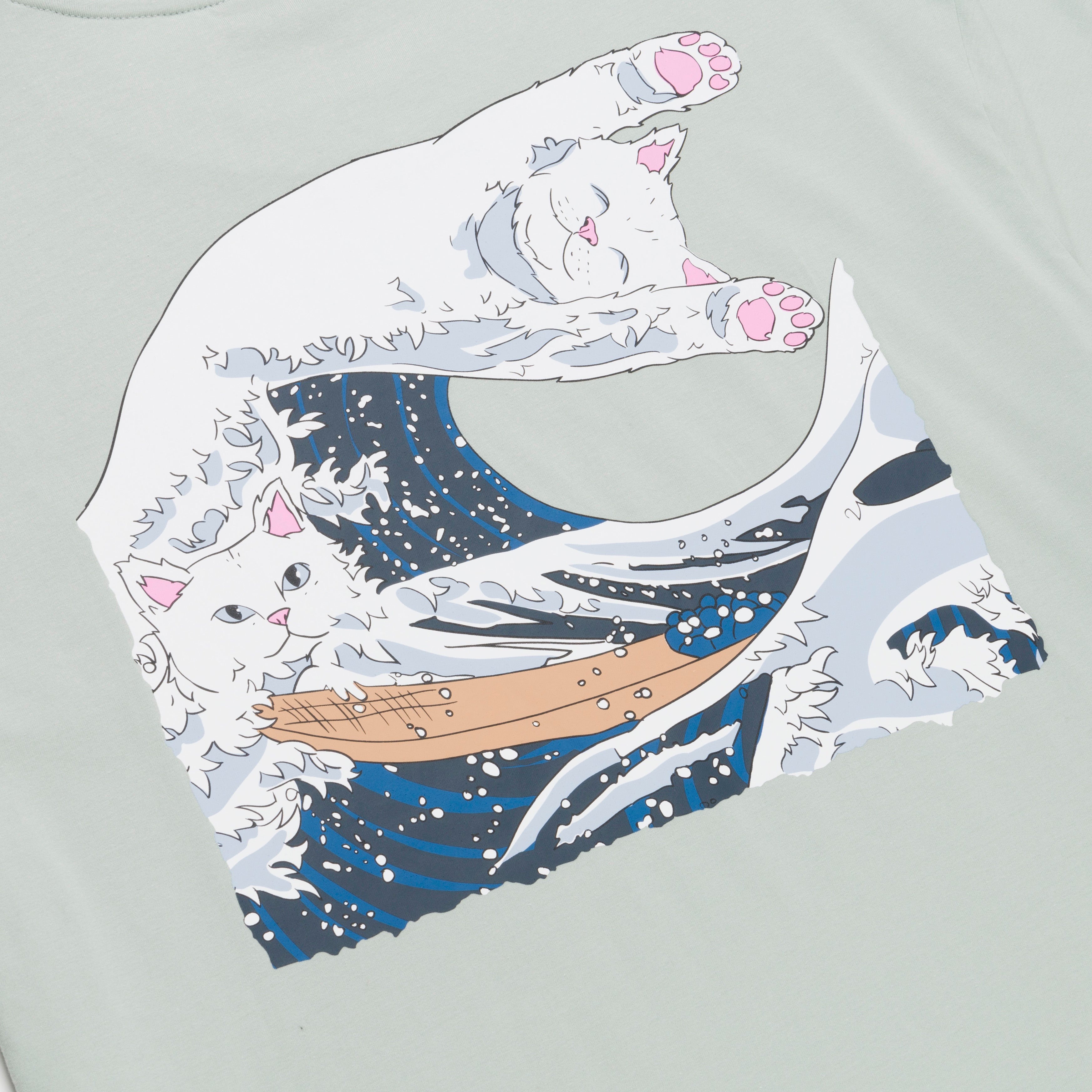  Great Wave Tee (Sage Grey)、mySite、merchandisen