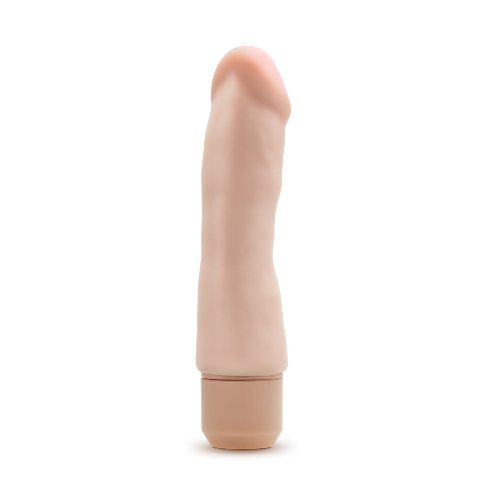Dr. Skin Silicone By Blush® | Beige 7.75-Inch Long Vibrating Dildo、mySite、bottomscart