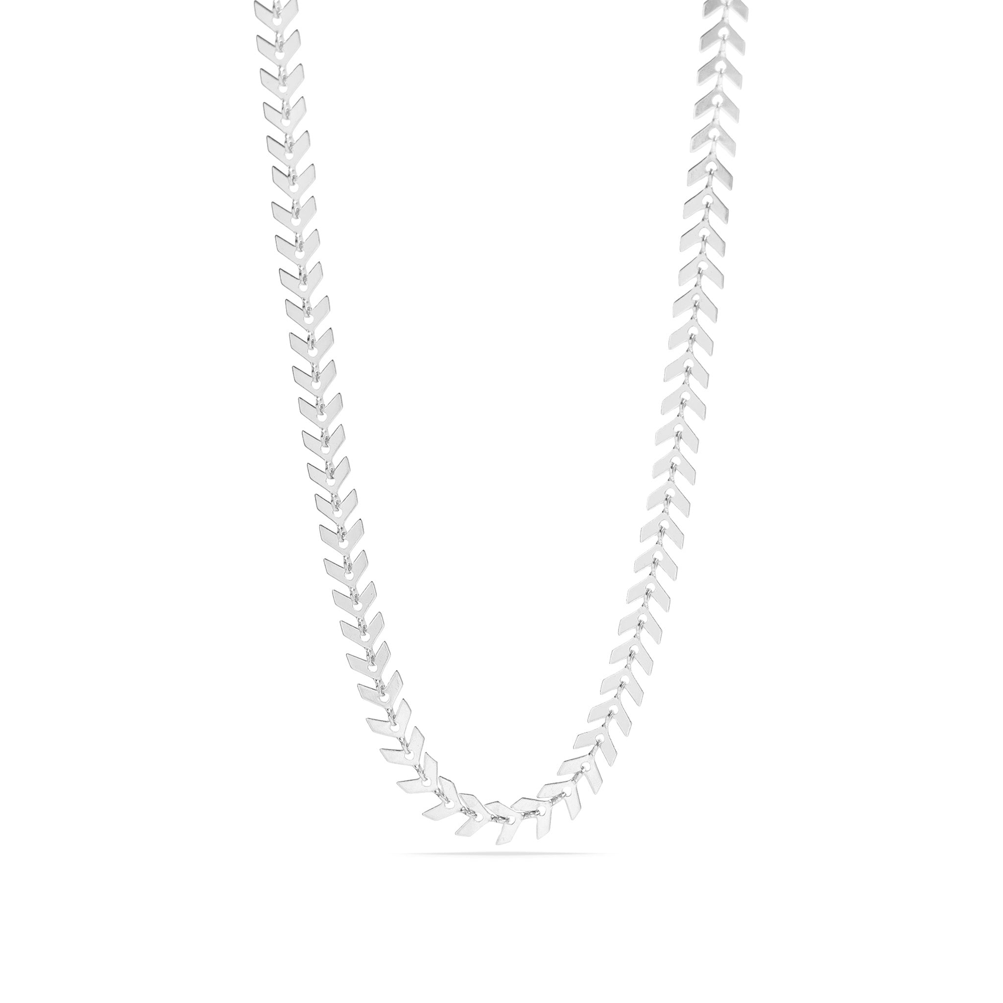 18K Gold PVD Stainless Steel Chevron Chain Necklace / CHN9955、mySite、dreamappss