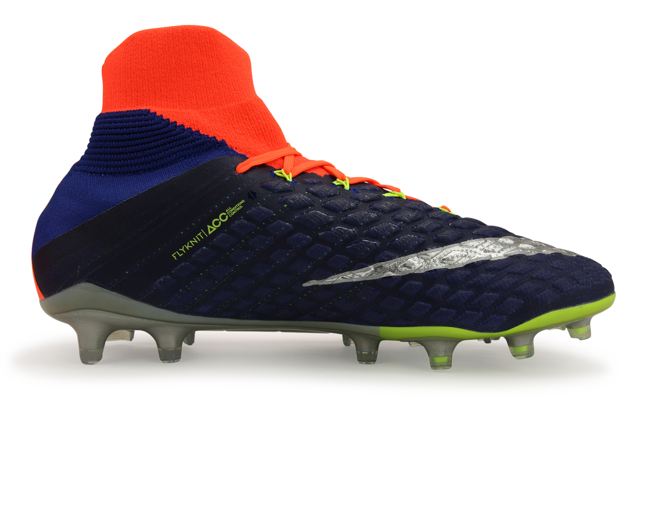 Nike Men's Hypervenom Phantom III Dynamic Fit FG Deep Royal Blue/Chrome/Total Crimson、mySite、noshort