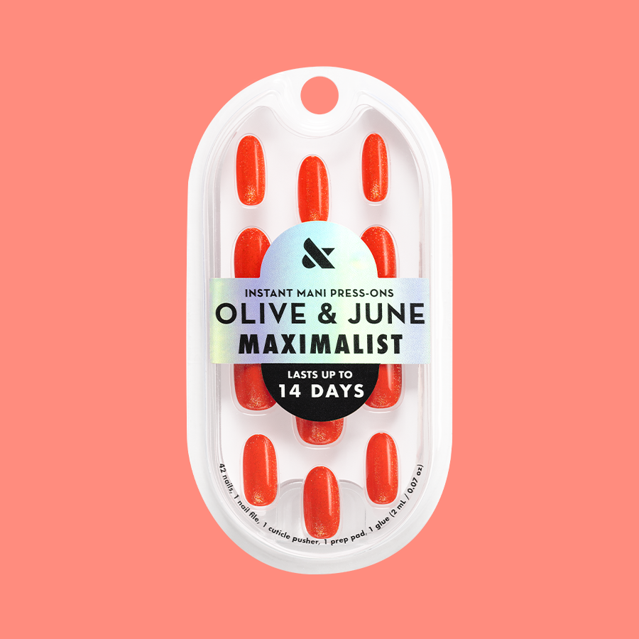 Velvet Lava - Press-On | Medium | Oval、mySite、solidvoid