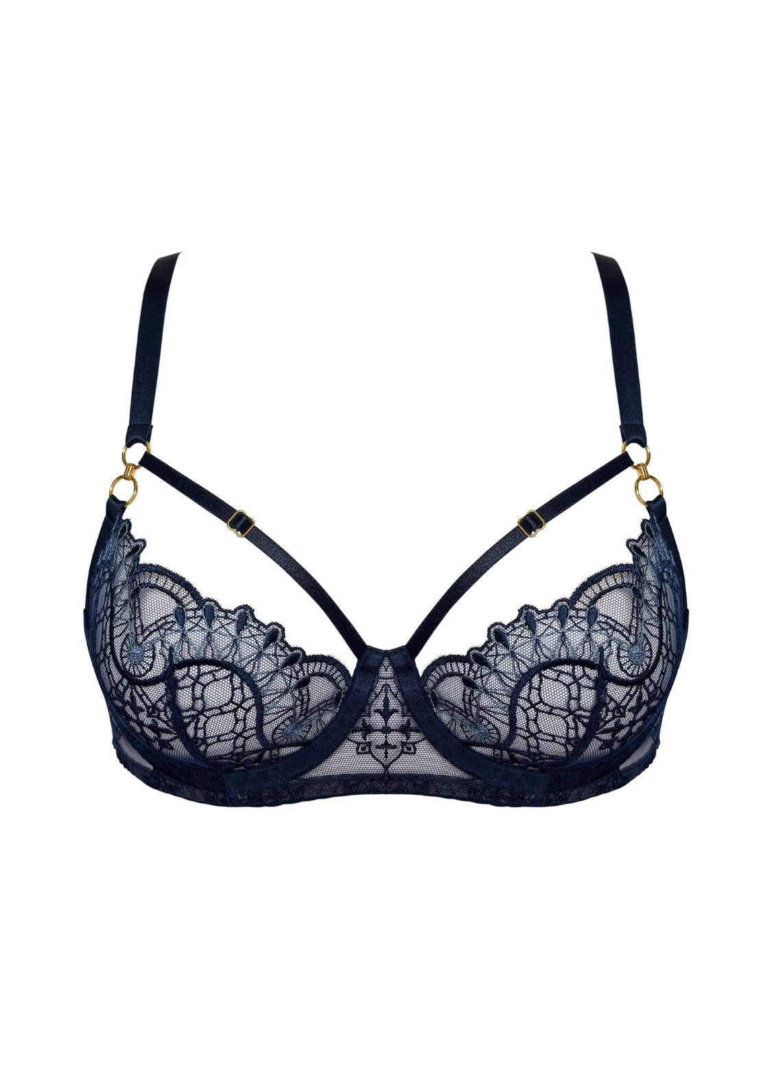  Mari Balconette Wire Bra (Navy Blue)、mySite、justintrudeaud