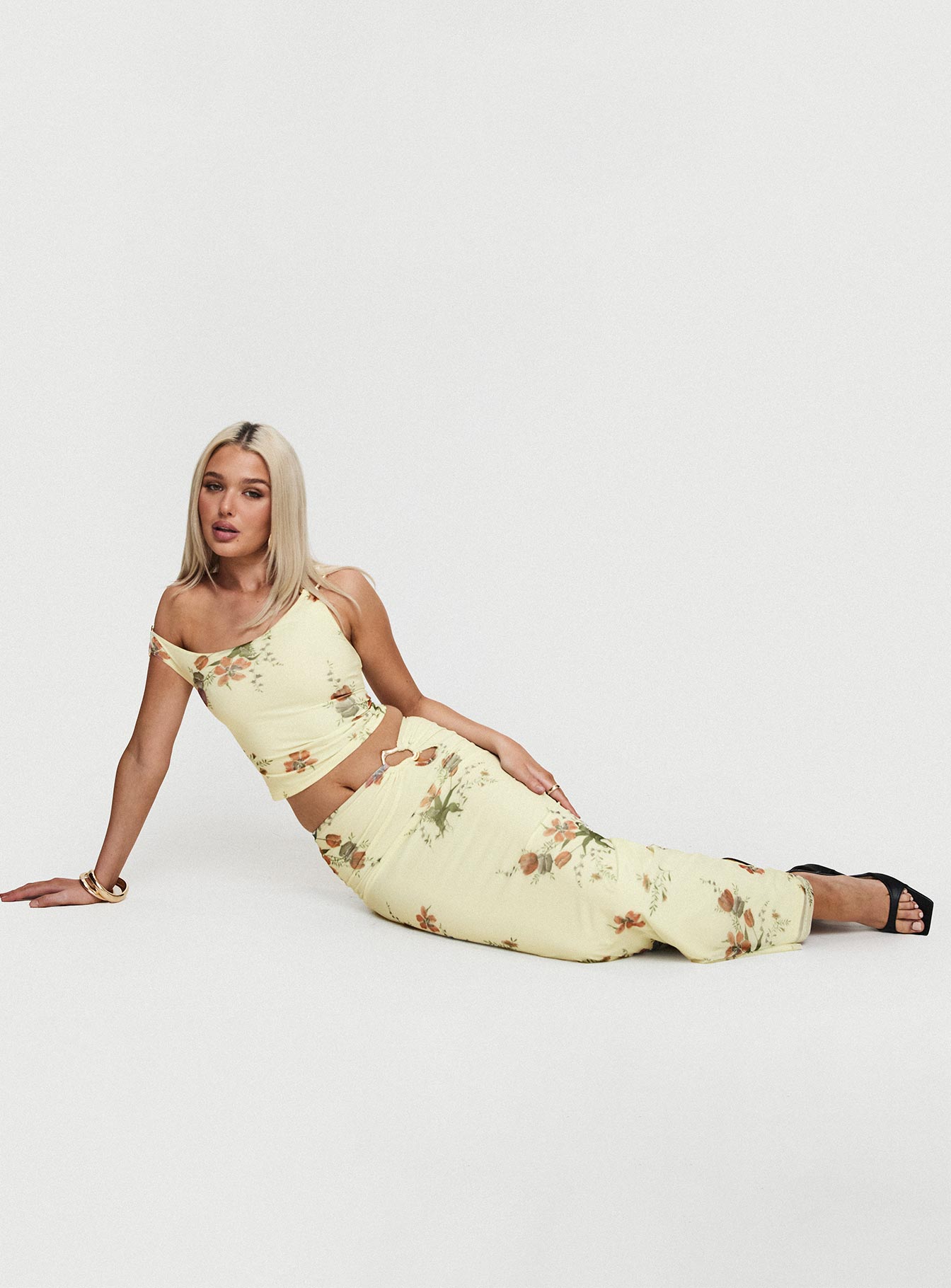 Rios Maxi Skirt Cream、mySite、solidvoid