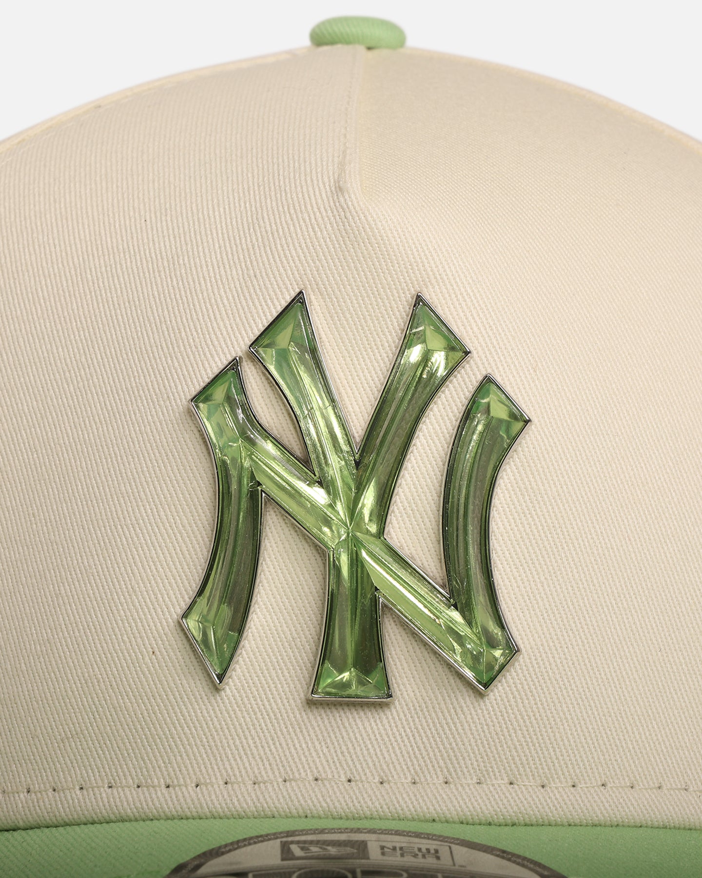 New Era New York Yankees 'Jelly Crystals Collection' 9FORTY A-Frame Snapback Chrome White/Green、mySite、zt4zffjzw