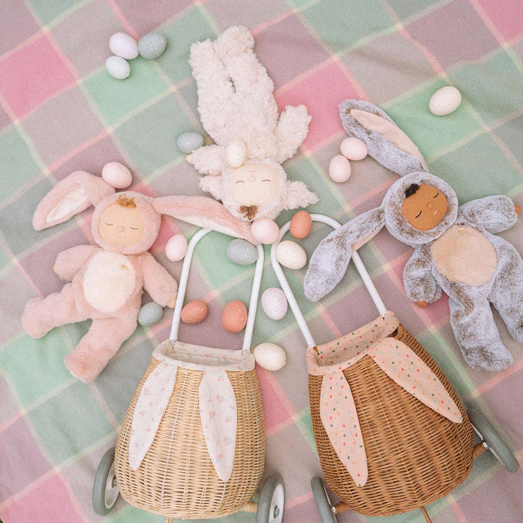  Olli Ella Cozy Dozy Dinkums Lamby Doll - Cocoa Cream - Muffin、mySite、merchandisen