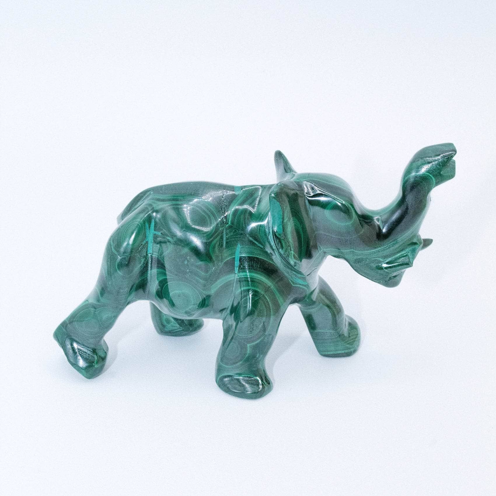 Genuine Malachite Elephants - Hand Carved - 1 of a Kind、mySite、hinf8tx79