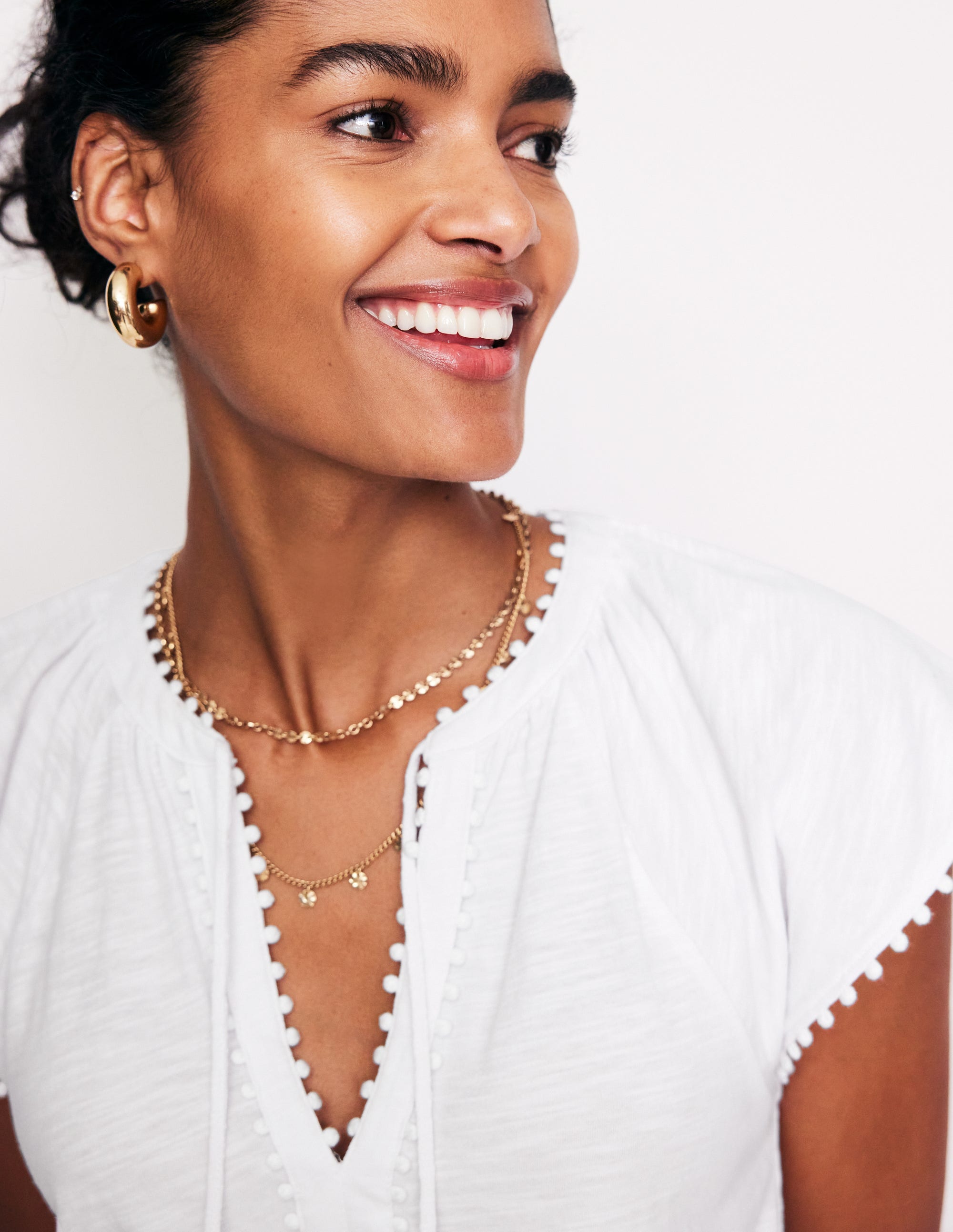  Millie Trim Detail Top-White、mySite、ashleygrahame