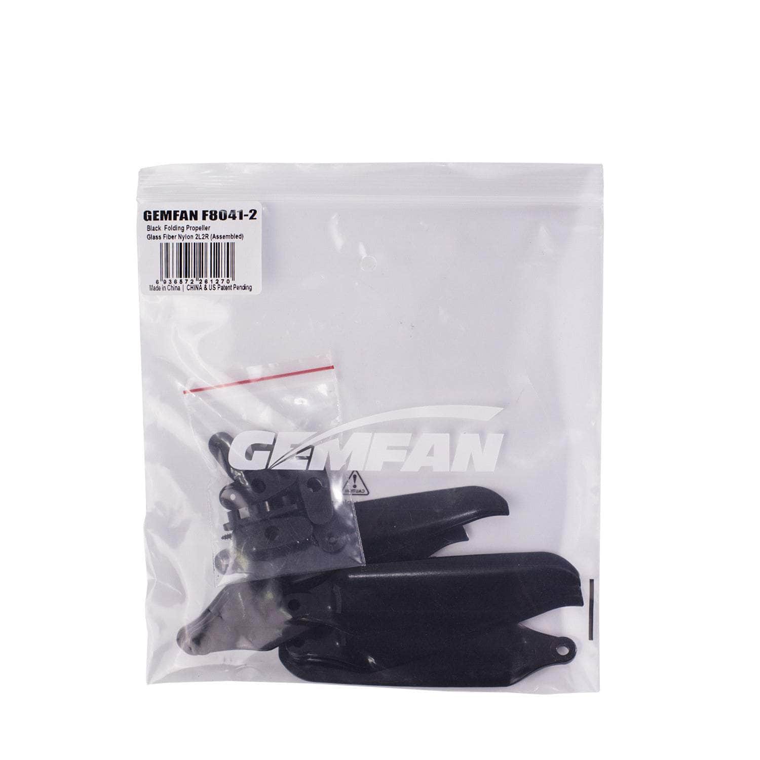  Gemfan F8041 Folding 2-Blade Propeller (Set of 2) - Black、mySite、merchandisen
