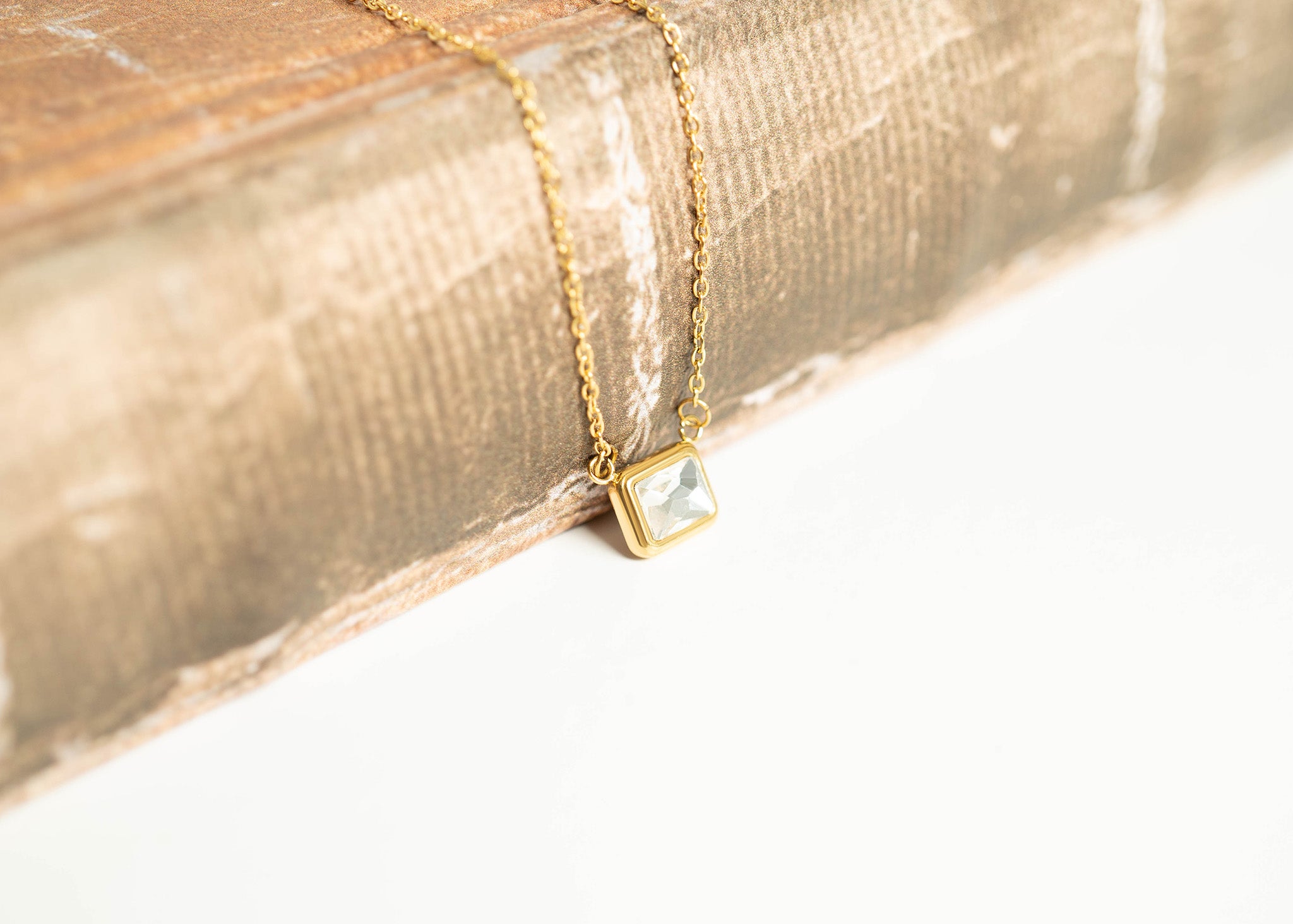 18K Gold PVD Stainless Steel Loop Connector Chain Necklace / CHN9964、mySite、dreamappss