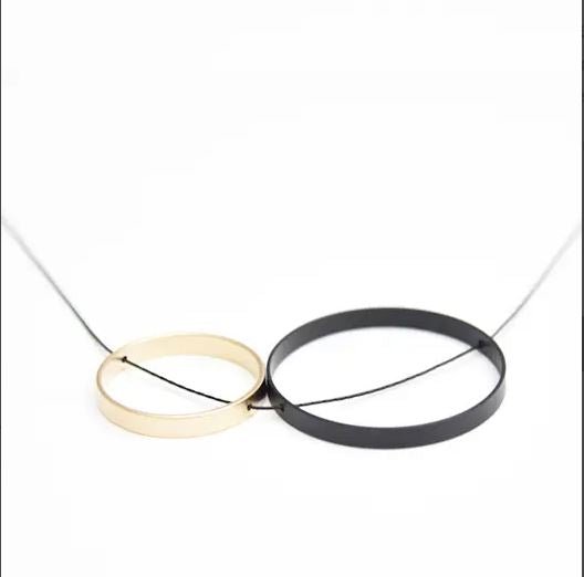  Black Gold Duets Necklace、mySite、elrpsem3k