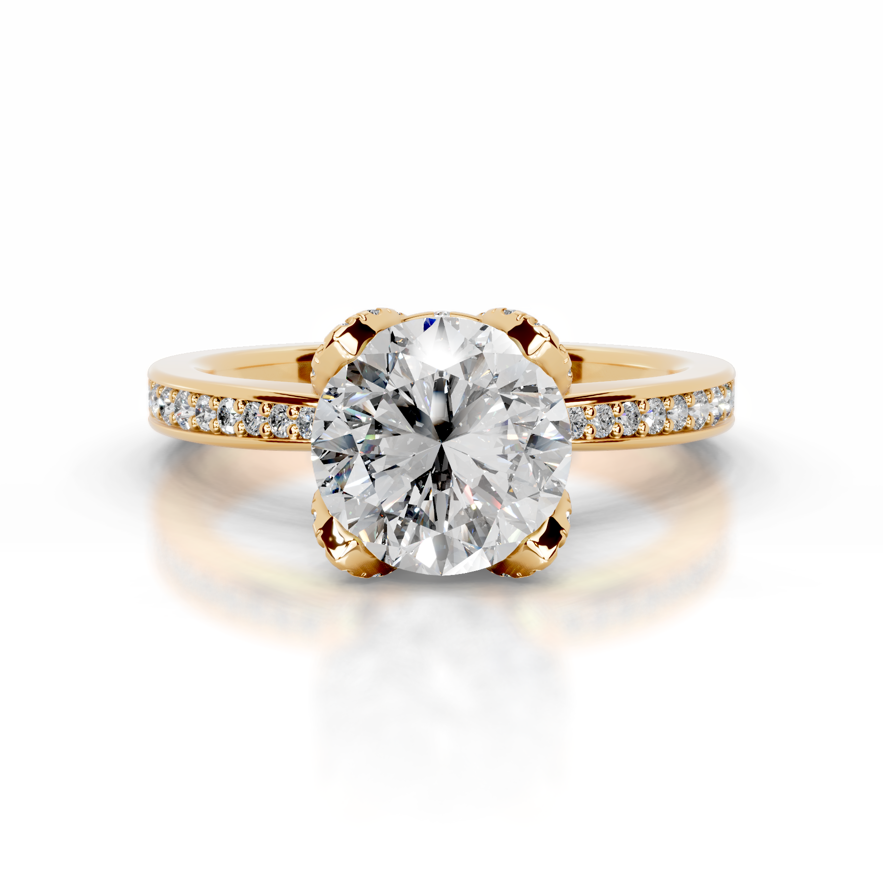 Daria Diamond Engagement Ring (1.85 Carat) -18K Yellow Gold、mySite、hinf8tx79