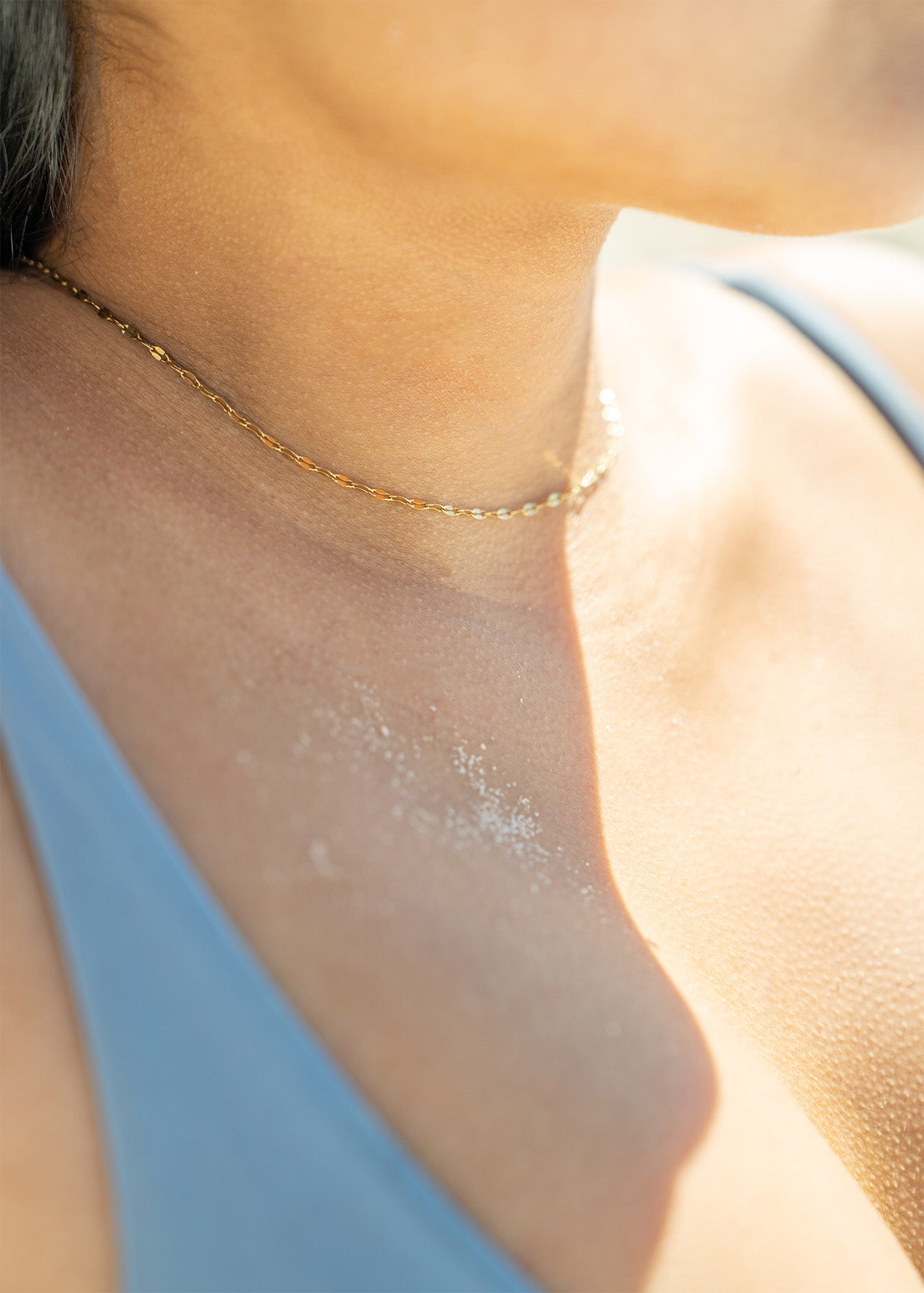 18K Gold PVD Stainless Steel Lip Chain Necklace / CHN9954、mySite、dreamappss