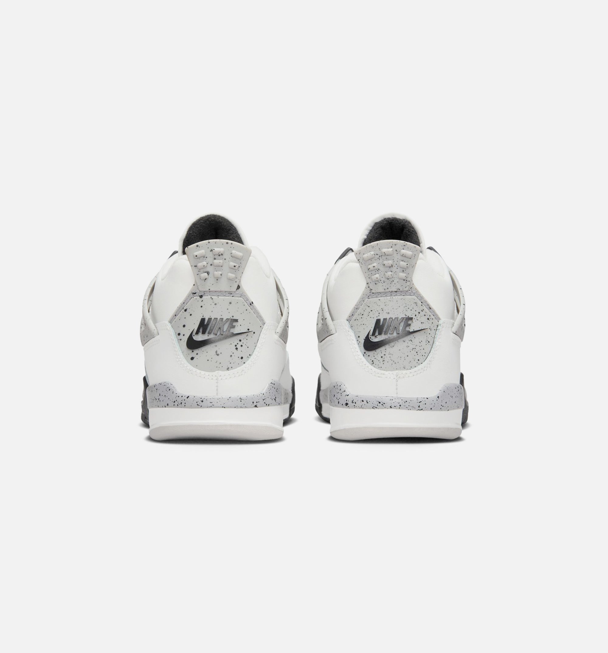 Air Jordan 4 Retro White Cement Preschool Lifestyle Shoe - Summit White/Fire Red/Cement Grey/Black、mySite、dreamappss